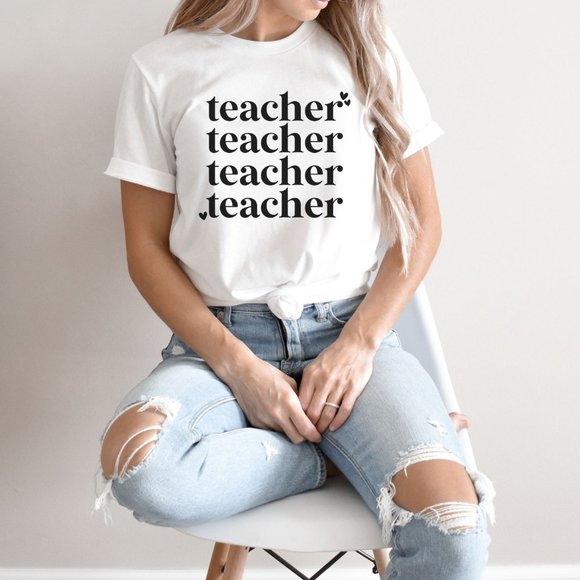 Tops - Teacher Unisex Graphic T-shirt, Teacher Shirt